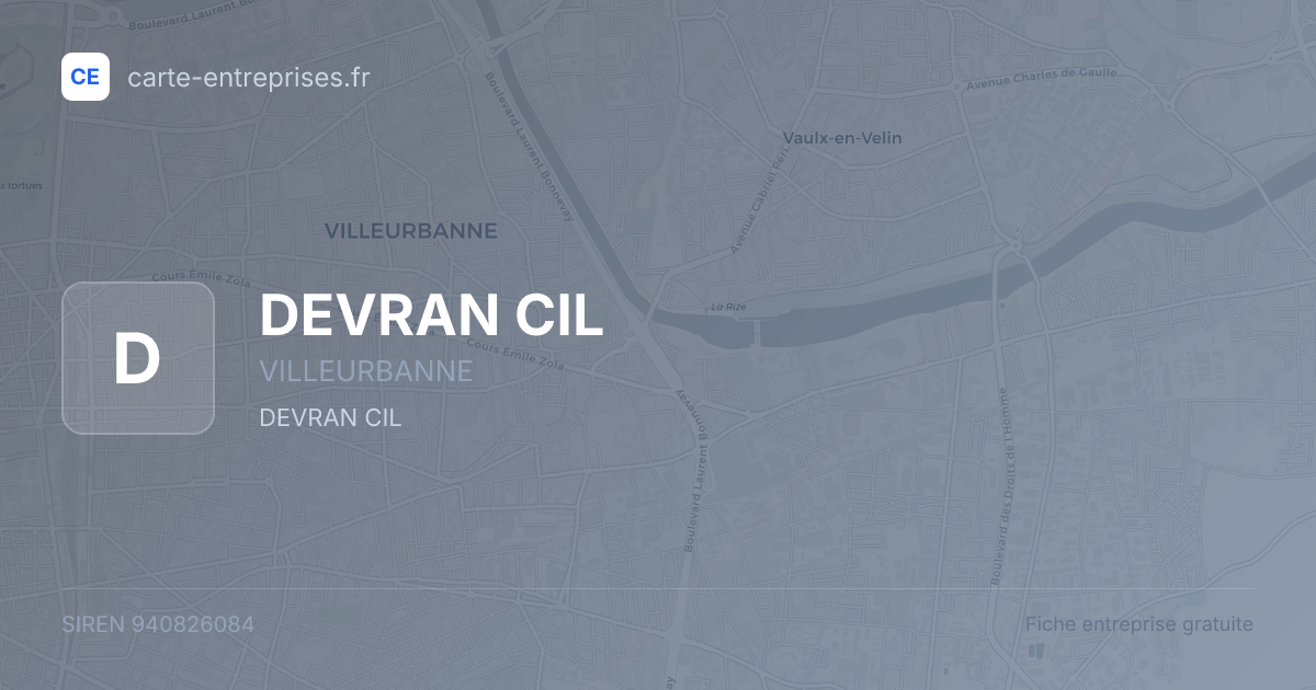 DEVRAN CIL — 940826084 — fiche entreprise