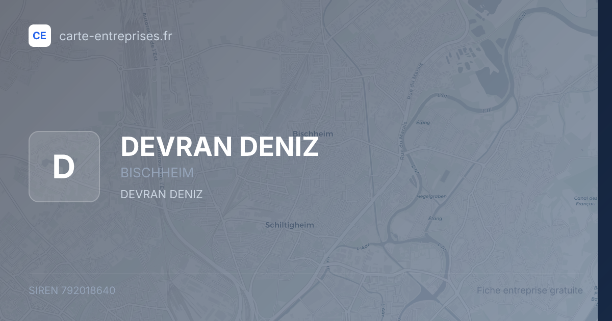 DEVRAN DENIZ — 792018640 — fiche entreprise