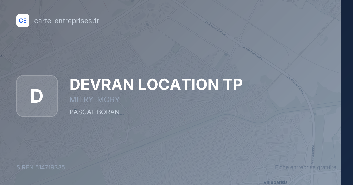 DEVRAN LOCATION TP — 514719335 — fiche entreprise
