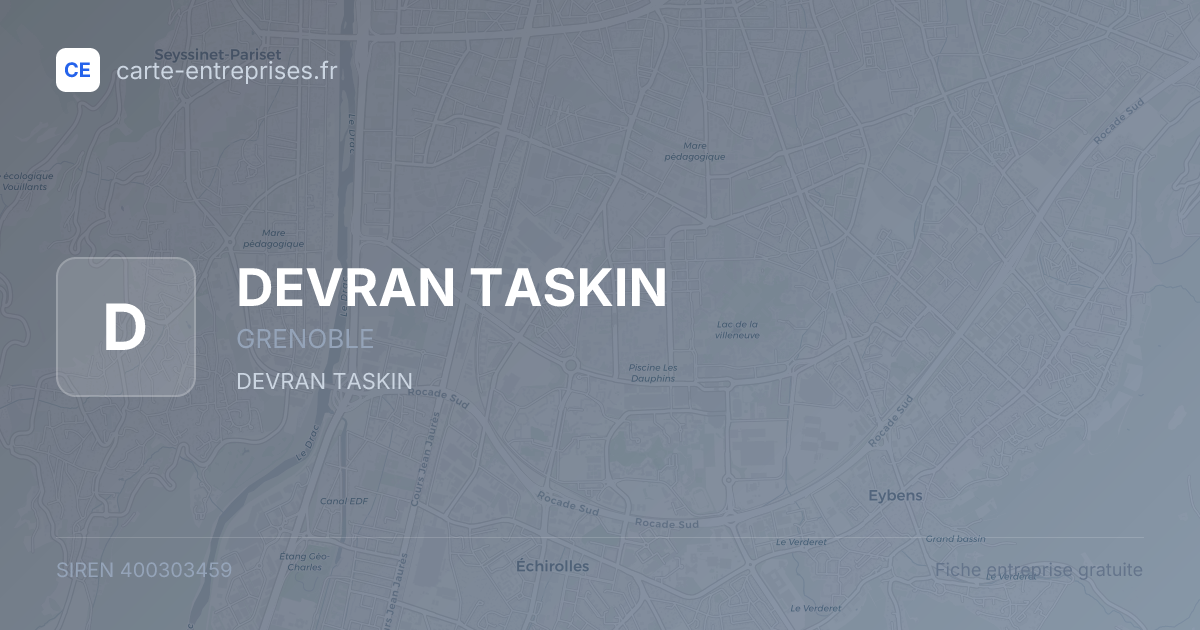 DEVRAN TASKIN — 400303459 — fiche entreprise