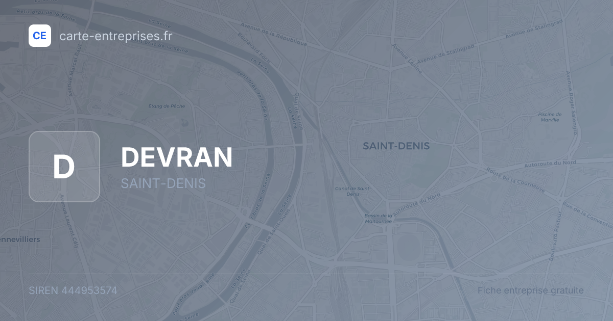 DEVRAN — 444953574 — fiche entreprise