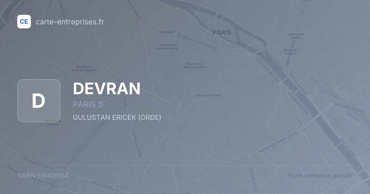 DEVRAN — 519495154 — fiche entreprise