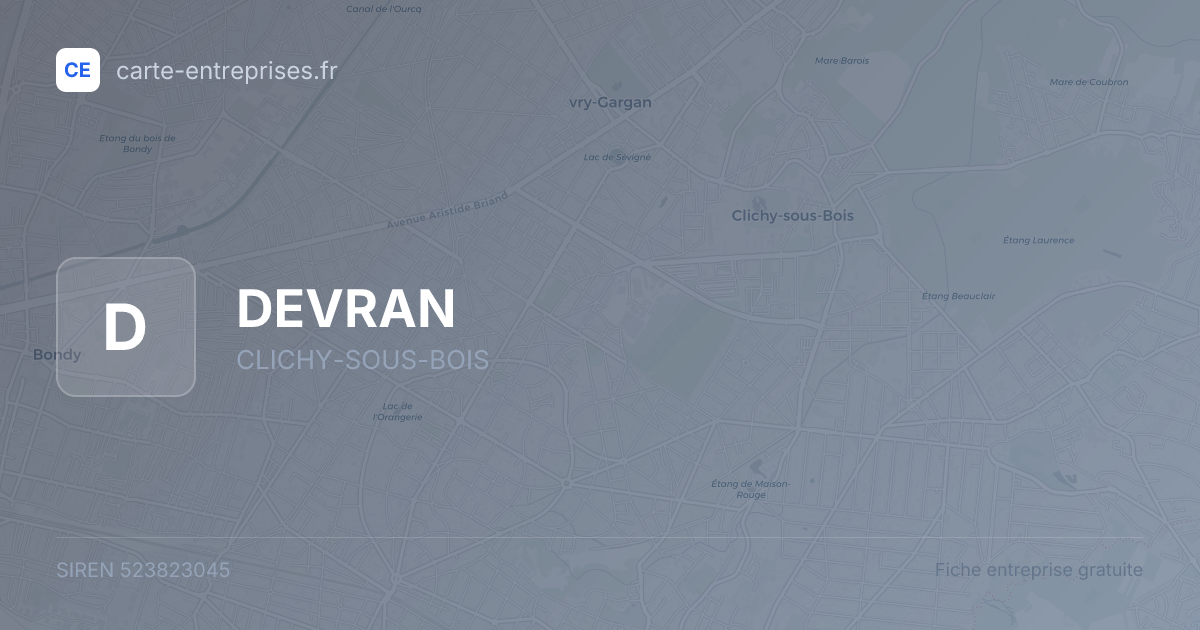 DEVRAN — 523823045 — fiche entreprise
