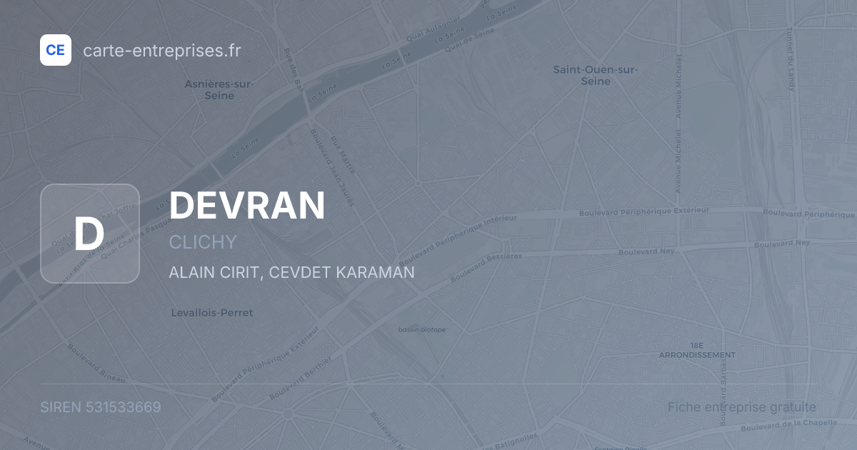 DEVRAN — 531533669 — fiche entreprise
