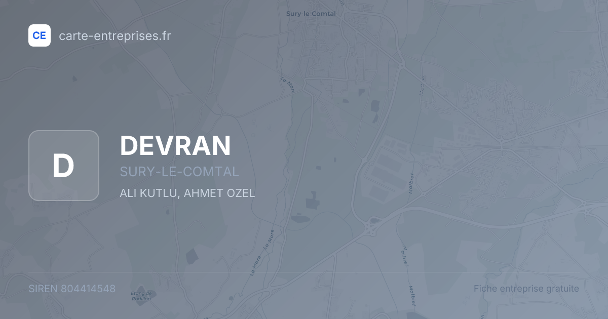 DEVRAN — 804414548 — fiche entreprise