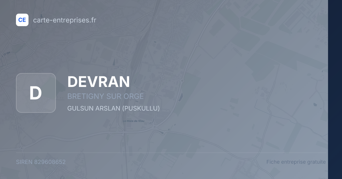 DEVRAN — 829608652 — fiche entreprise