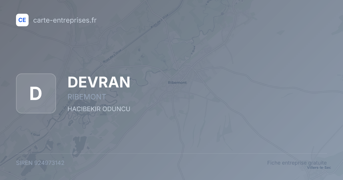 DEVRAN — 924973142 — fiche entreprise