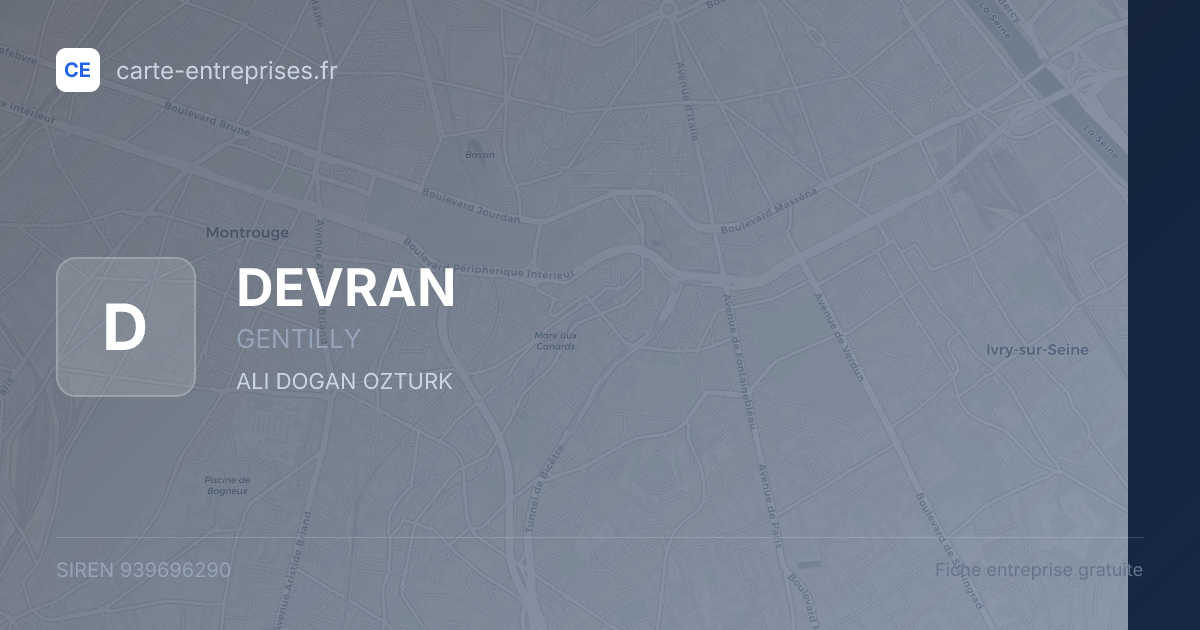 DEVRAN — 939696290 — fiche entreprise