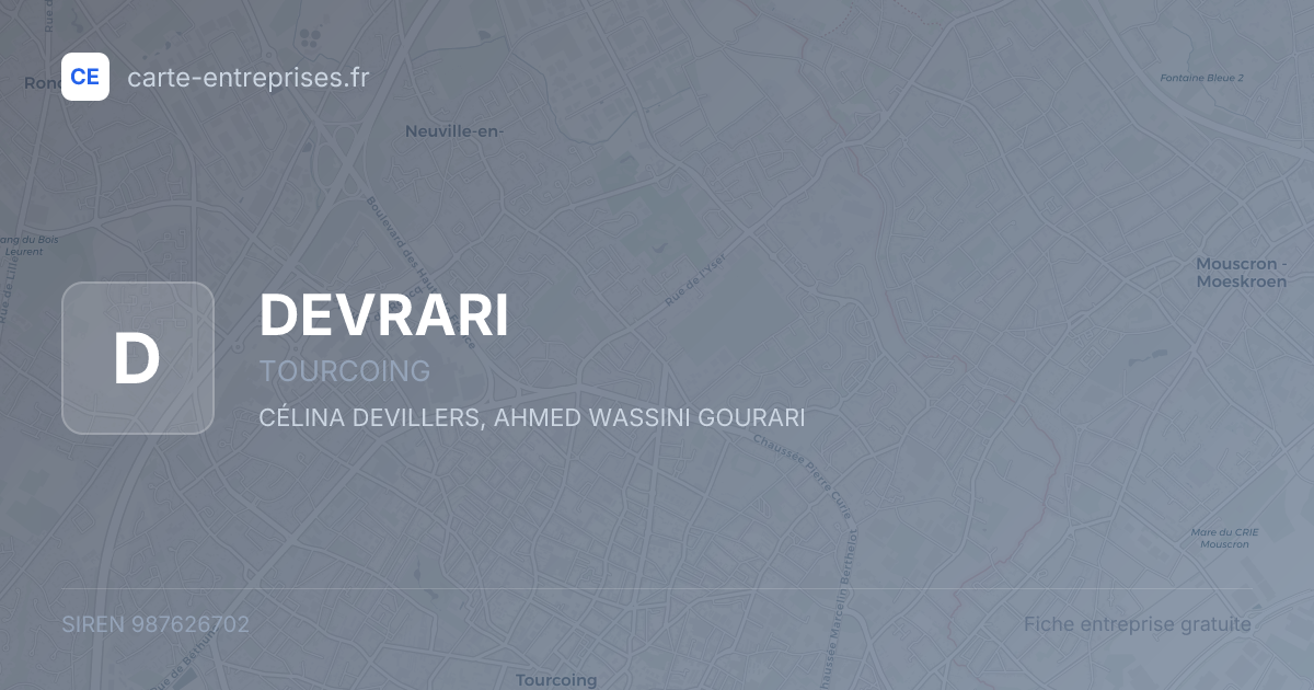 DEVRARI — 987626702 — fiche entreprise