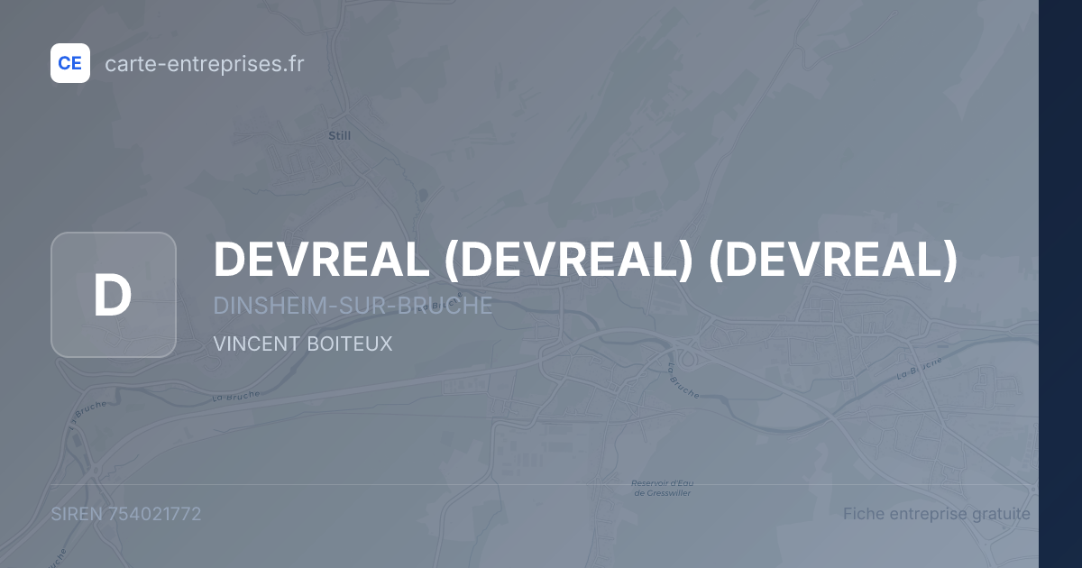 DEVREAL (DEVREAL) (DEVREAL) — 754021772 — fiche entreprise