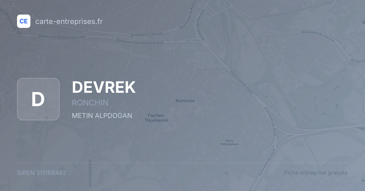 DEVREK — 511188492 — fiche entreprise