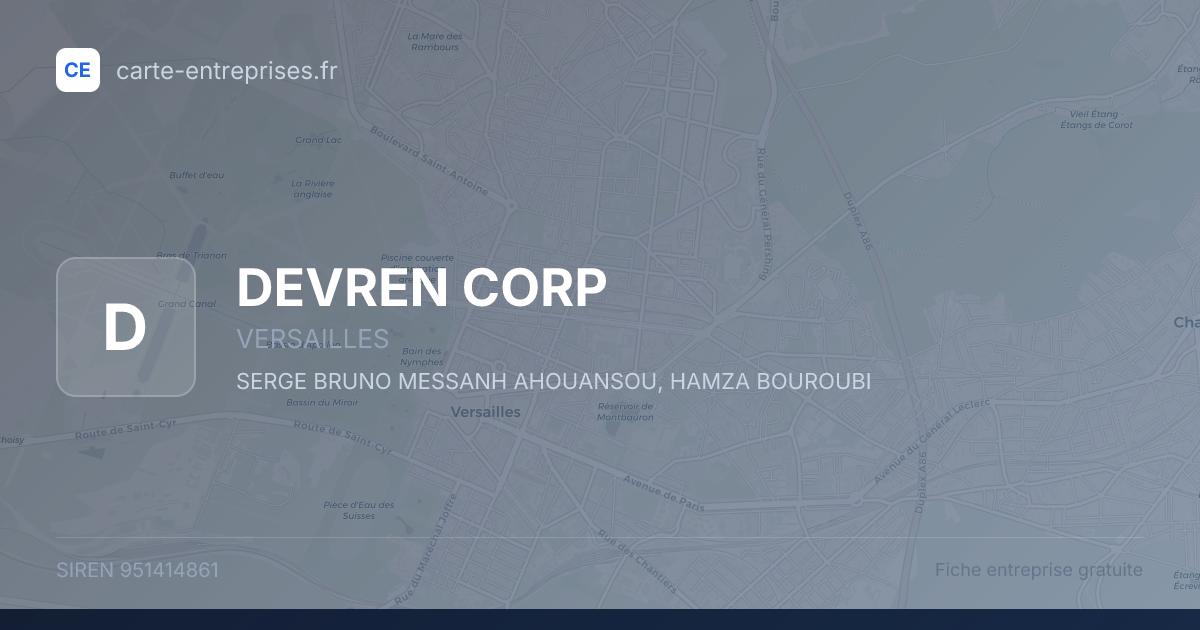 DEVREN CORP — 951414861 — fiche entreprise