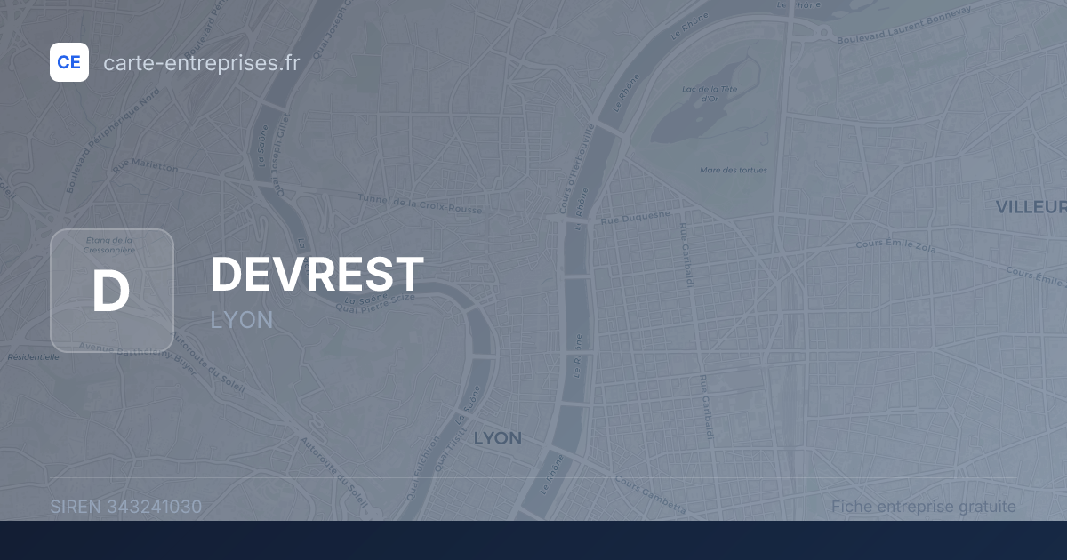 DEVREST — 343241030 — fiche entreprise