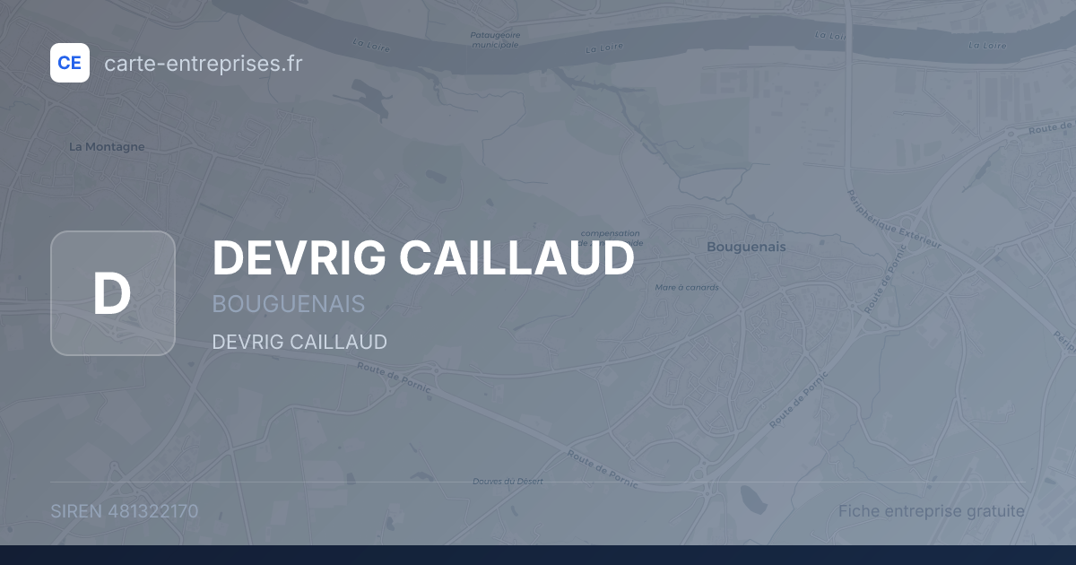 DEVRIG CAILLAUD — 481322170 — fiche entreprise