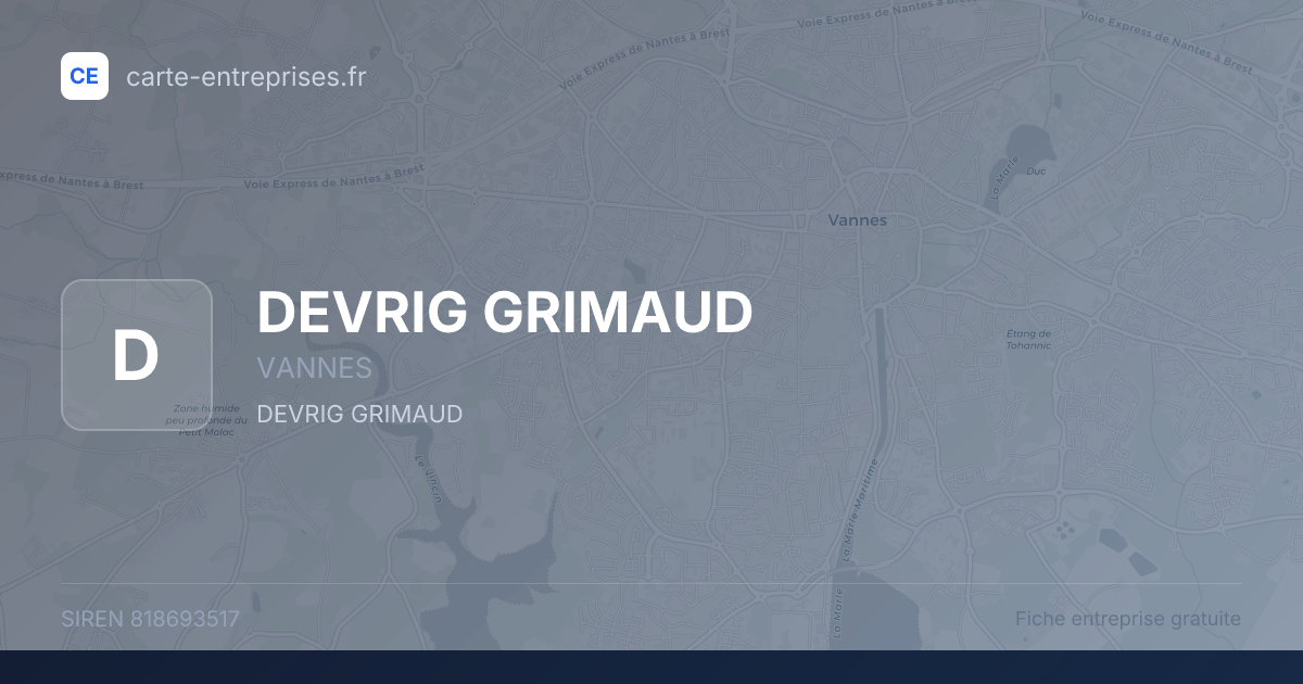 DEVRIG GRIMAUD — 818693517 — fiche entreprise
