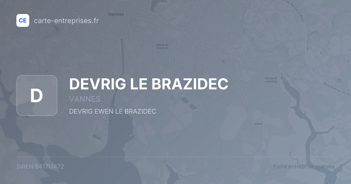 DEVRIG LE BRAZIDEC — 941717472 — fiche entreprise