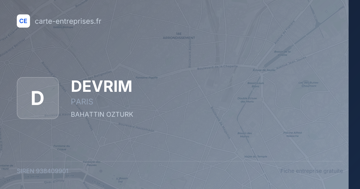DEVRIM — 938409901 — fiche entreprise