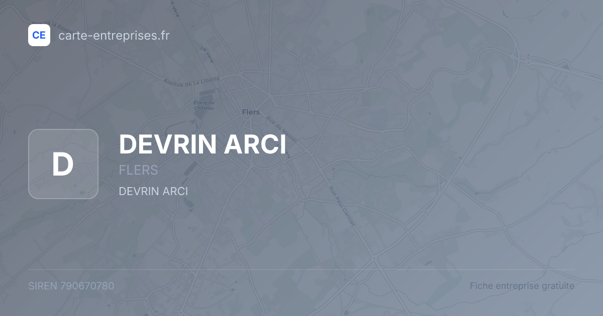 DEVRIN ARCI — 790670780 — fiche entreprise