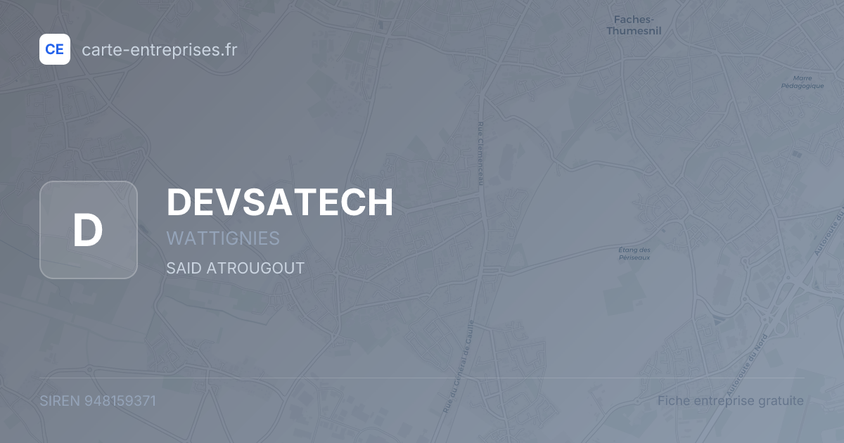 DEVSATECH — 948159371 — fiche entreprise