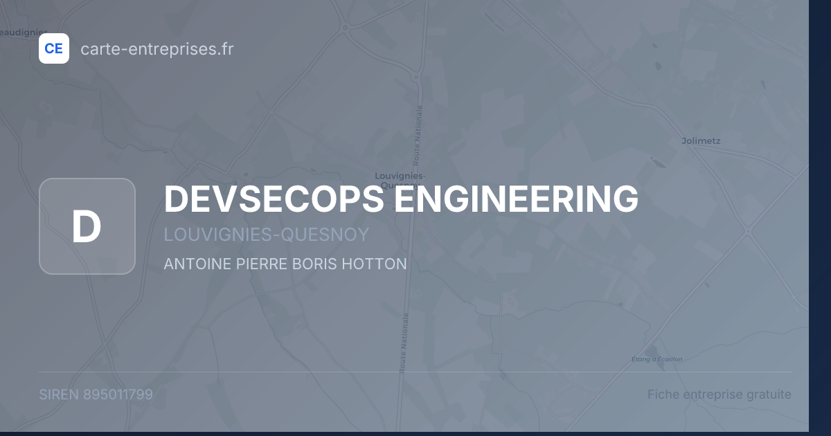 DEVSECOPS ENGINEERING — 895011799 — fiche entreprise