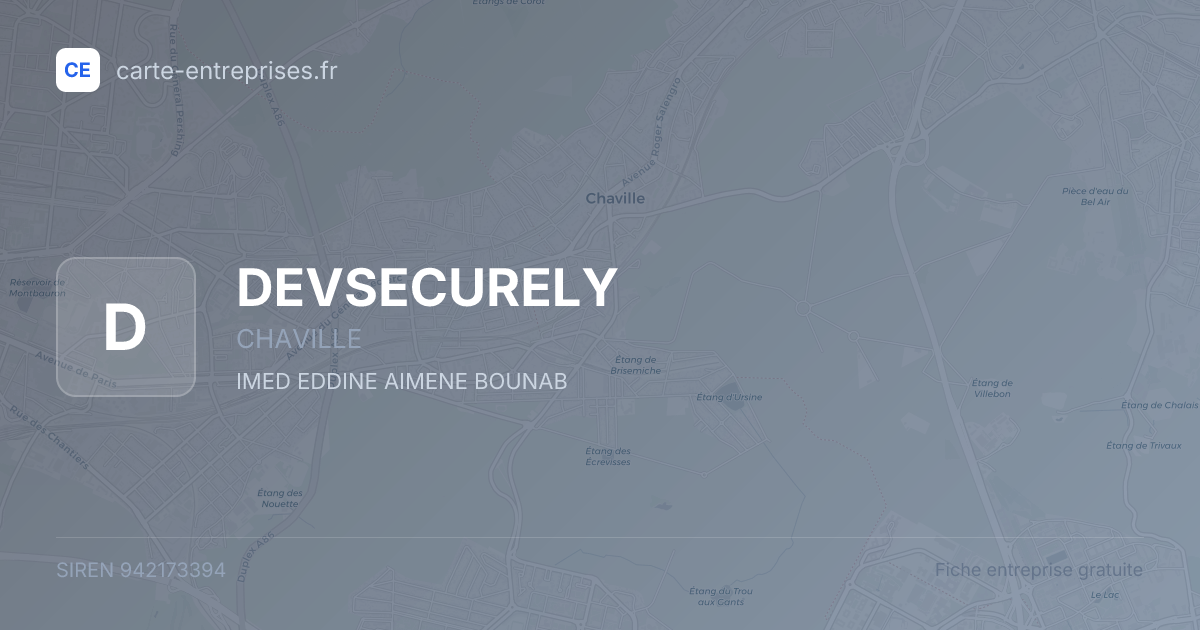 DEVSECURELY — 942173394 — fiche entreprise
