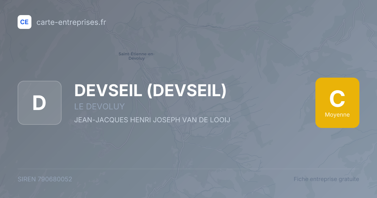 DEVSEIL — 790680052 — fiche entreprise