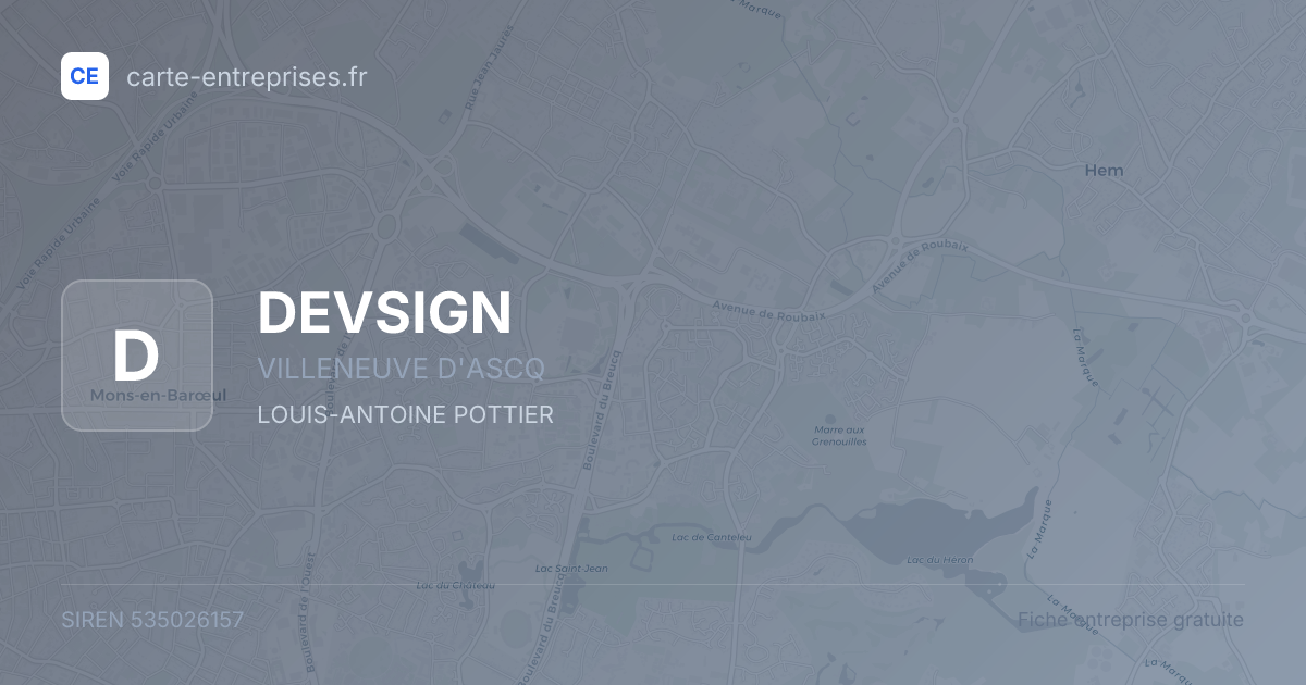 DEVSIGN — 535026157 — fiche entreprise