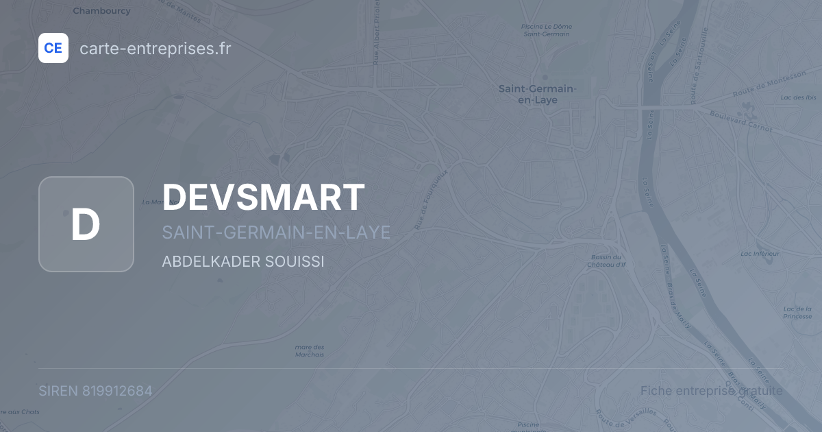 DEVSMART — 819912684 — fiche entreprise