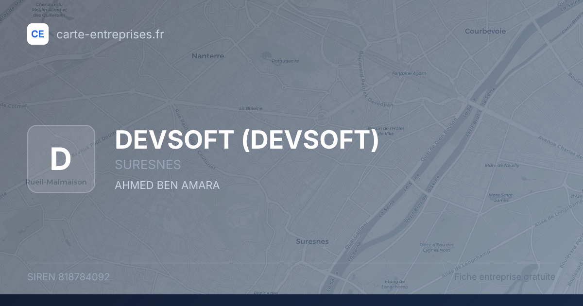 DEVSOFT — 818784092 — fiche entreprise