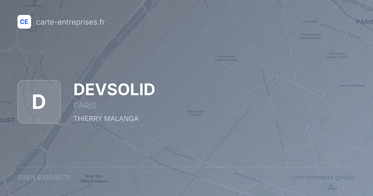 DEVSOLID — 939256210 — fiche entreprise