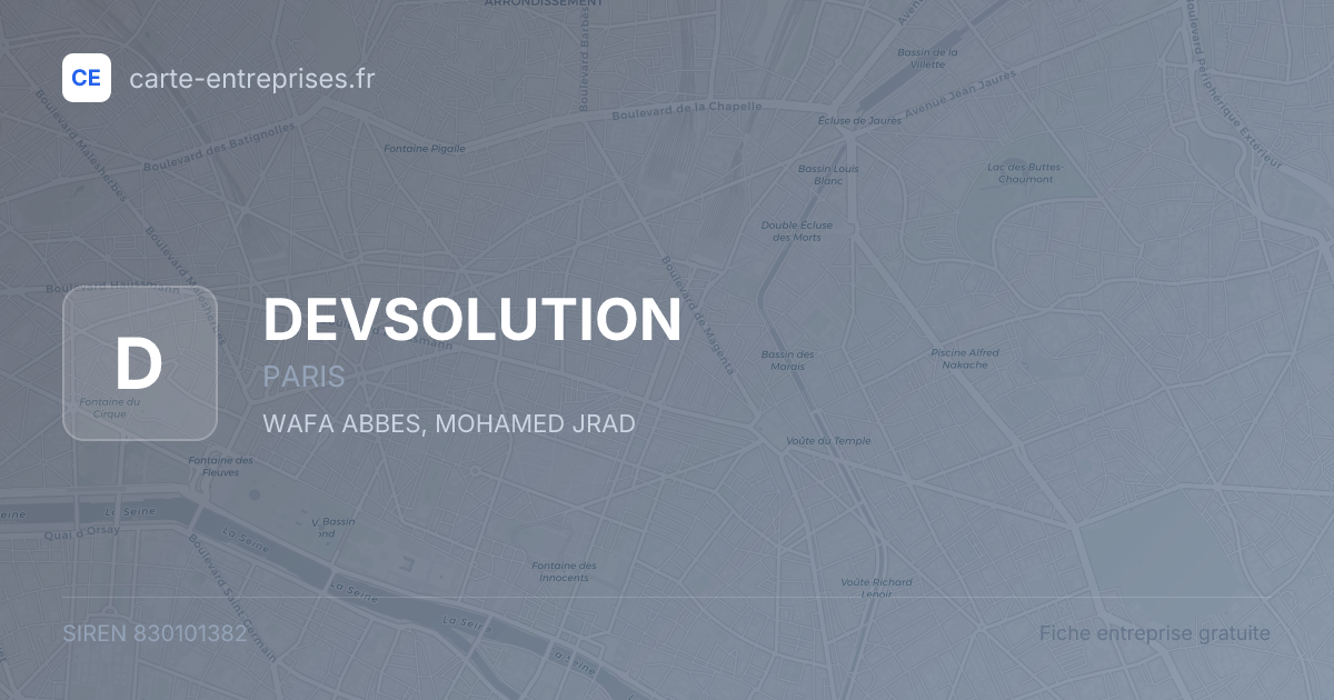 DEVSOLUTION — 830101382 — fiche entreprise