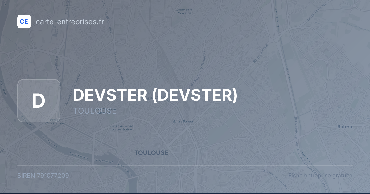 DEVSTER — 791077209 — fiche entreprise