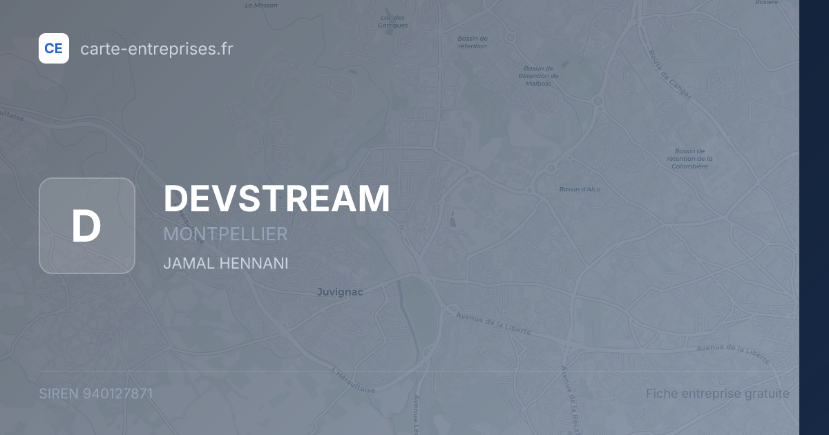 DEVSTREAM — 940127871 — fiche entreprise