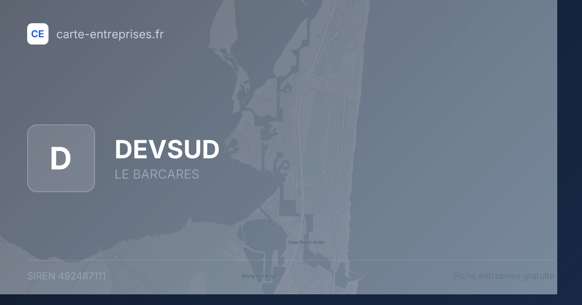 DEVSUD — 492487111 — fiche entreprise