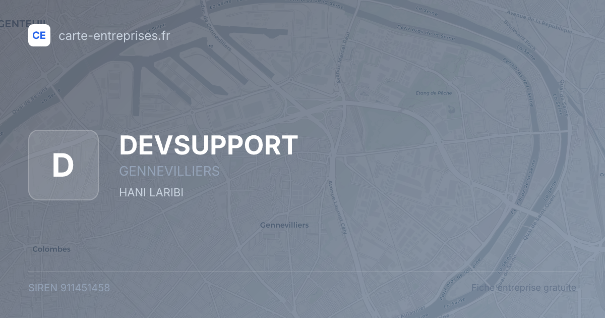 DEVSUPPORT — 911451458 — fiche entreprise