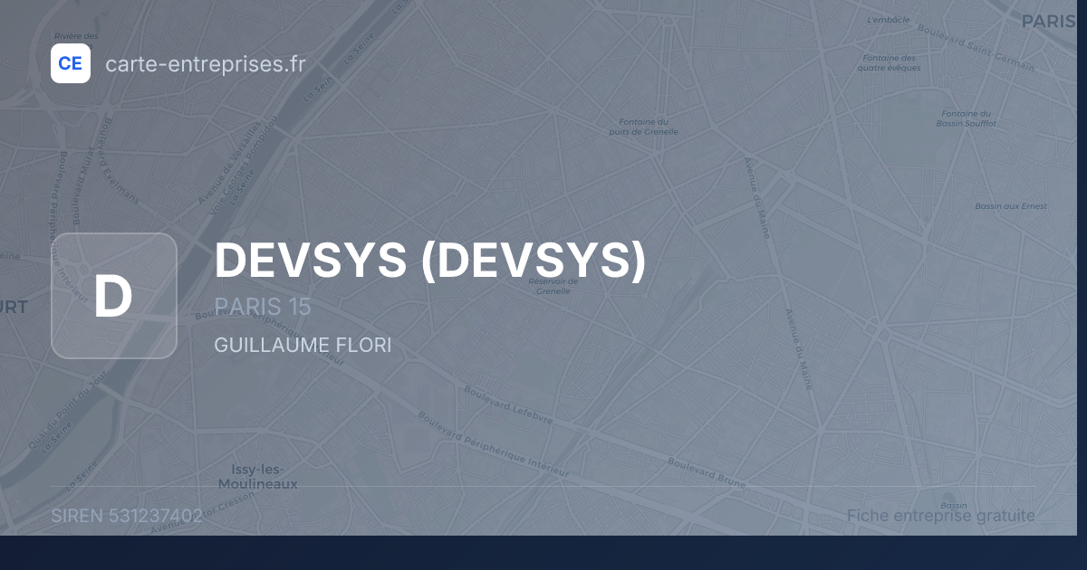 DEVSYS — 531237402 — fiche entreprise