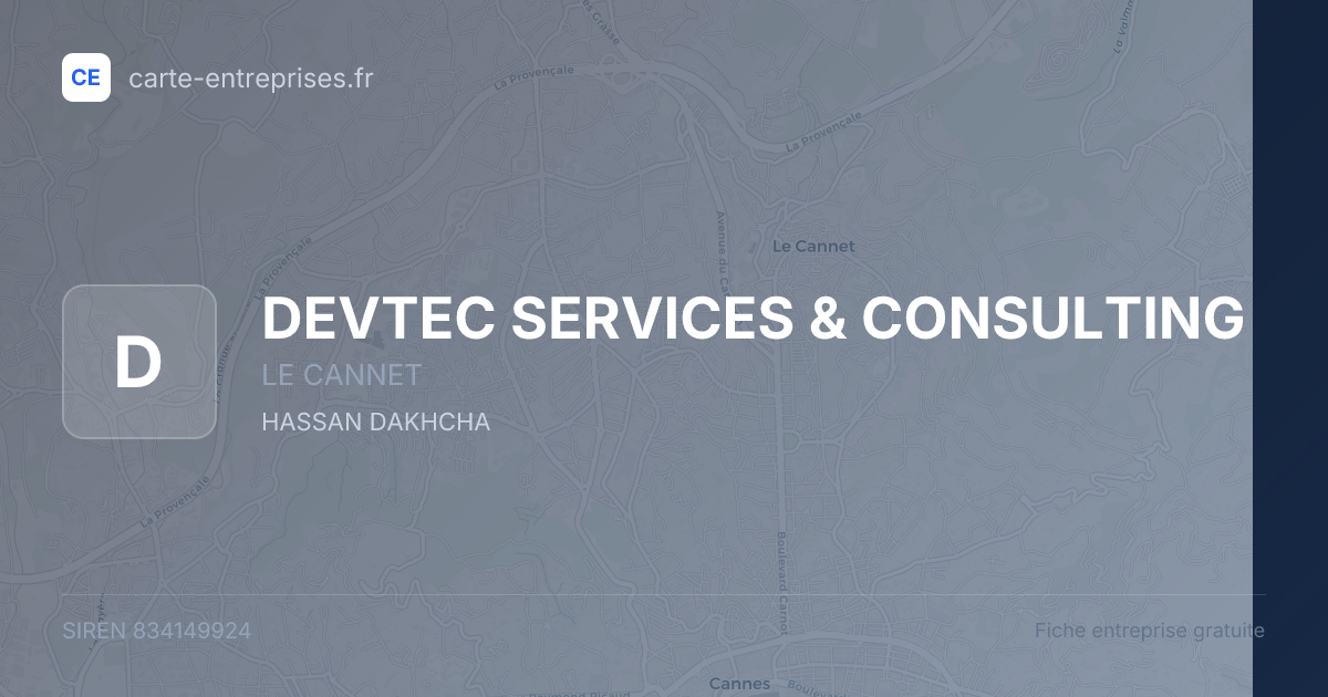 DEVTEC SERVICES & CONSULTING — 834149924 — fiche entreprise