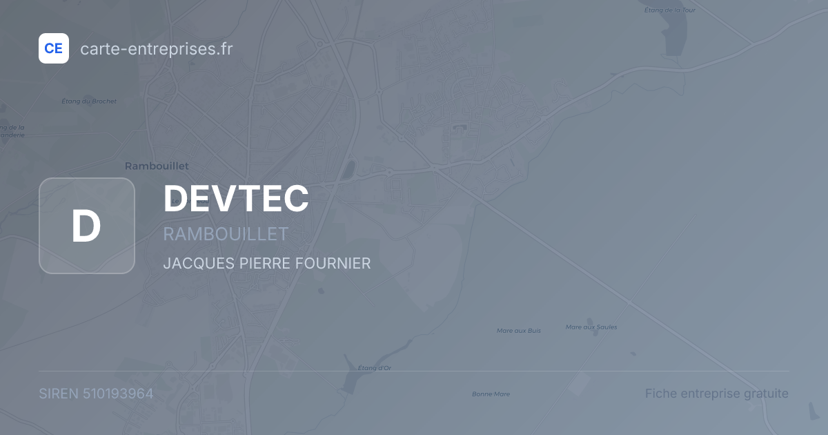 DEVTEC — 510193964 — fiche entreprise