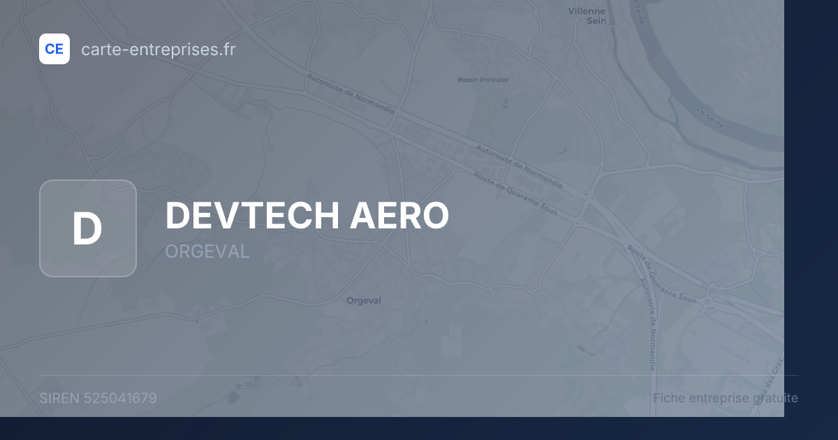 DEVTECH AERO — 525041679 — fiche entreprise