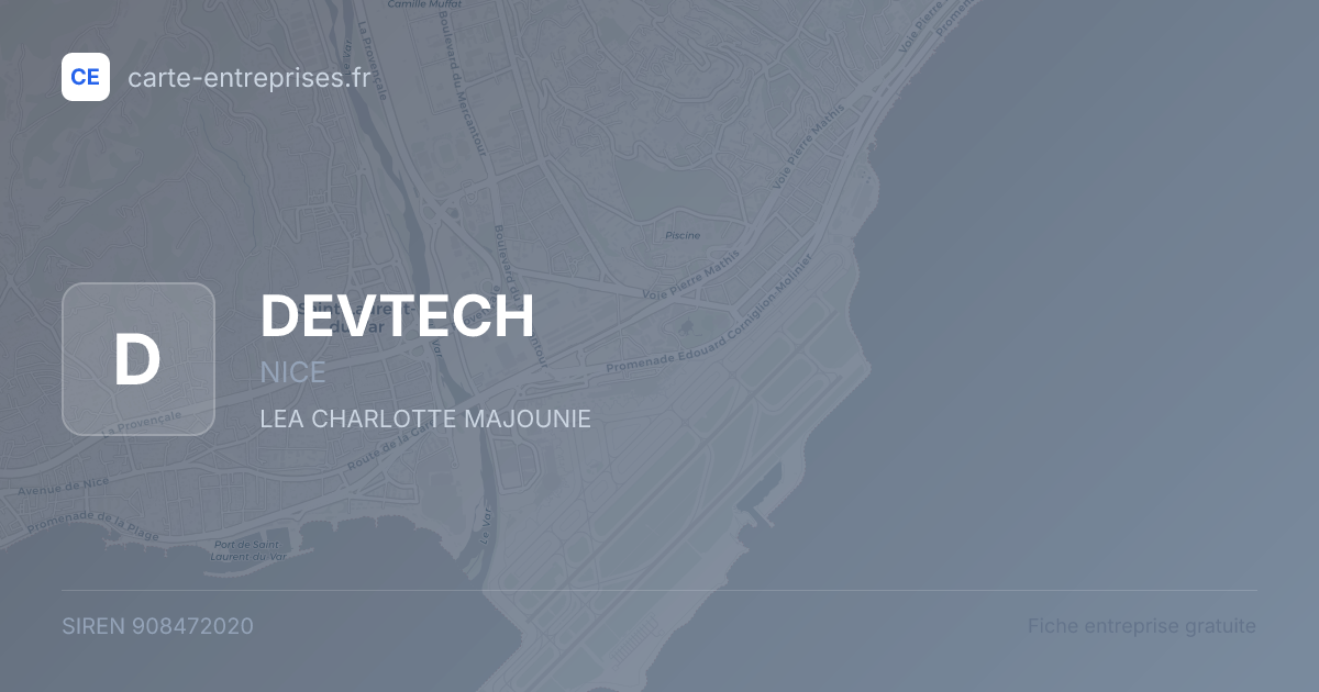 DEVTECH — 908472020 — fiche entreprise