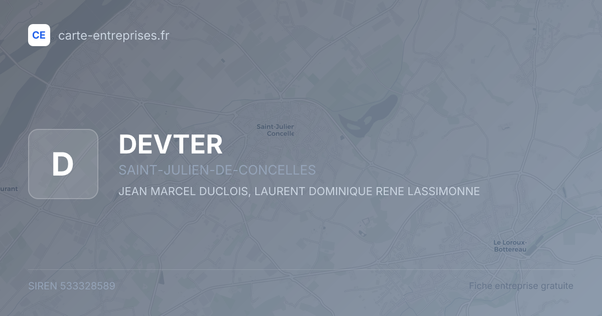 DEVTER — 533328589 — fiche entreprise