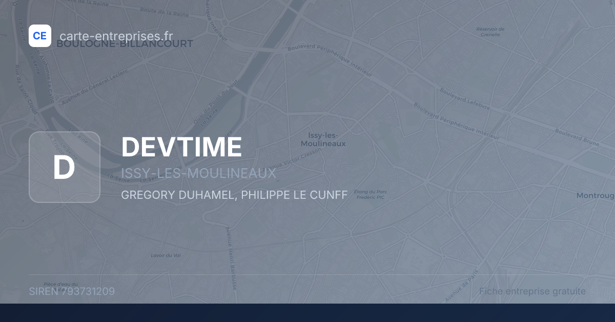 DEVTIME — 793731209 — fiche entreprise