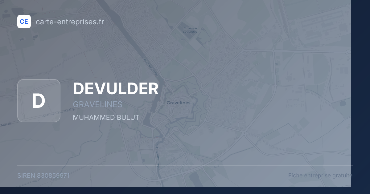 DEVULDER — 830859971 — fiche entreprise