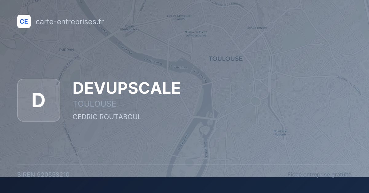 DEVUPSCALE — 920558210 — fiche entreprise
