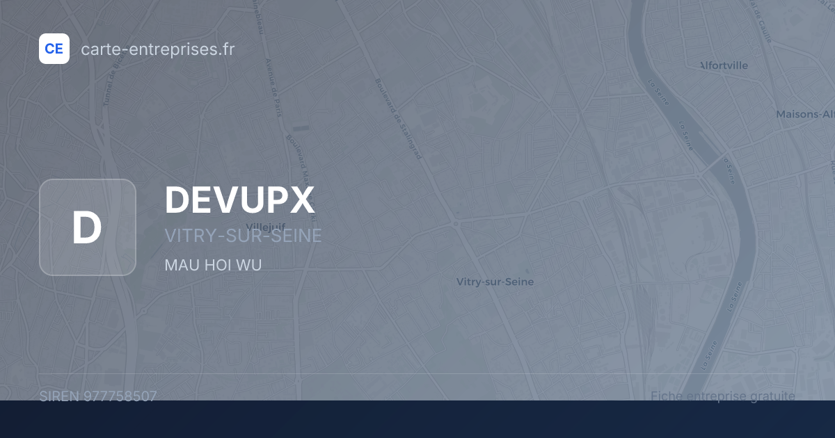 DEVUPX — 977758507 — fiche entreprise