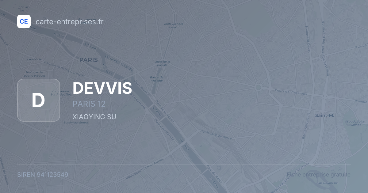 DEVVIS — 941123549 — fiche entreprise