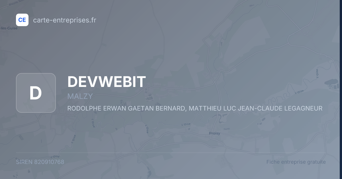 DEVWEBIT — 820910768 — fiche entreprise