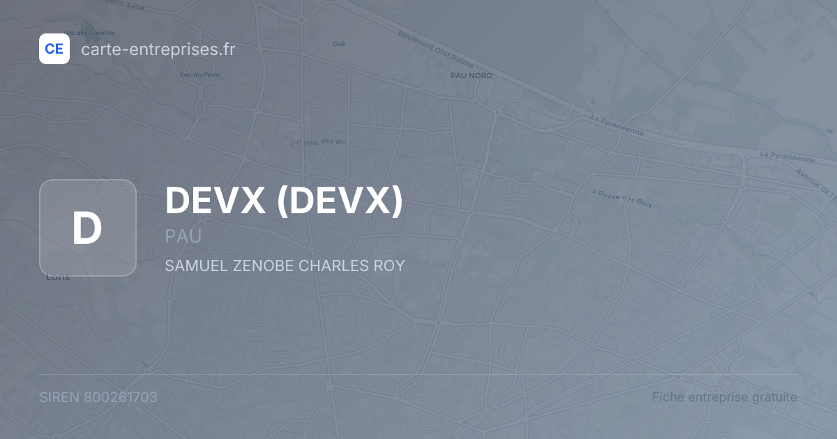DEVX — 800261703 — fiche entreprise