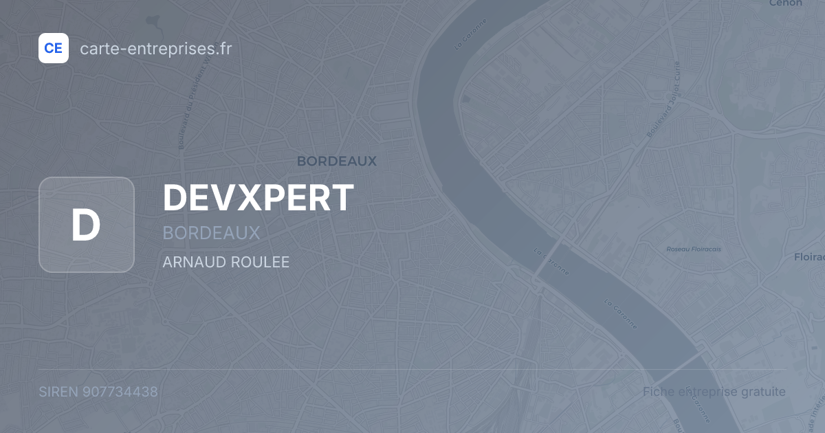 DEVXPERT — 907734438 — fiche entreprise