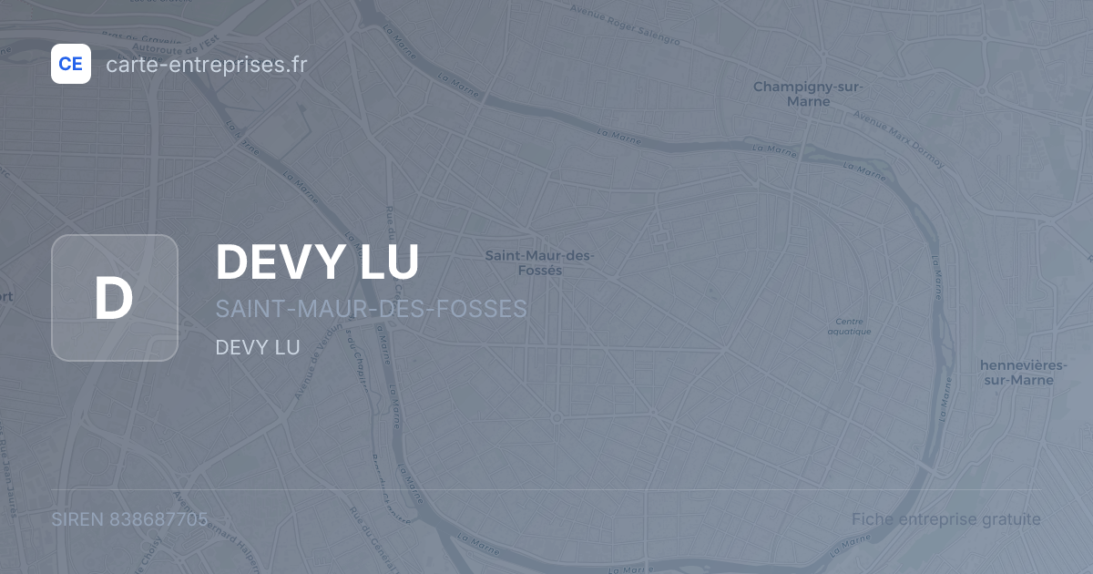 DEVY LU — 838687705 — fiche entreprise